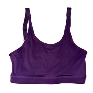 Vie Active Women's Medium‎ Purple Sports Bra Strappy Back Yoga Pilates